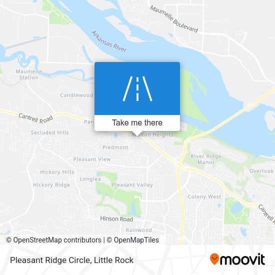 Pleasant Ridge Circle map