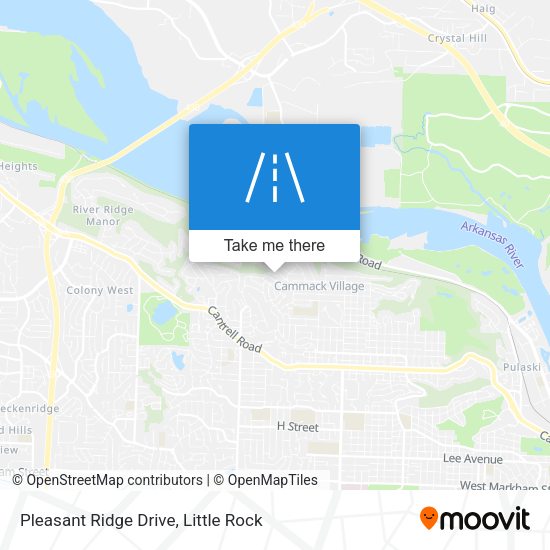 Mapa de Pleasant Ridge Drive