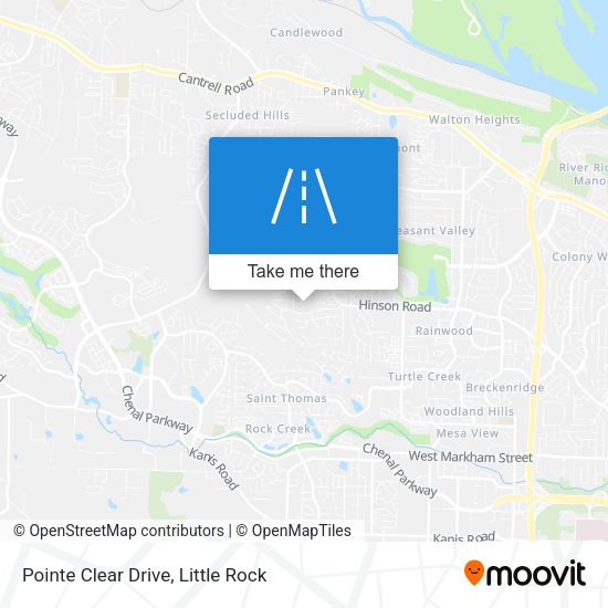 Pointe Clear Drive map