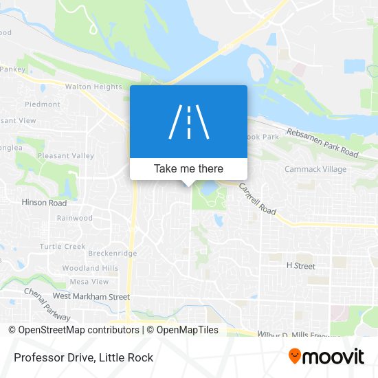 Professor Drive map