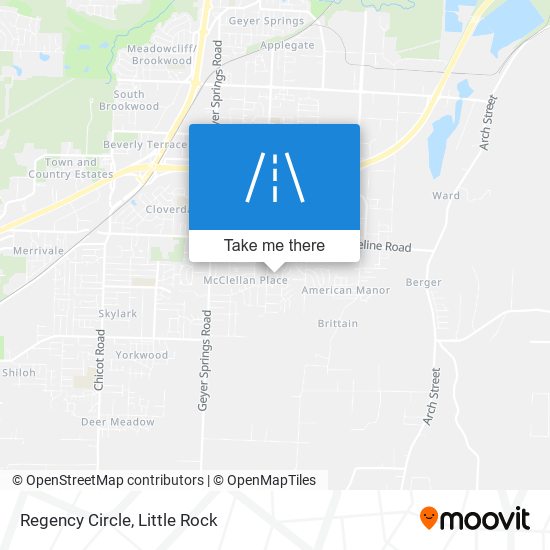 Regency Circle map