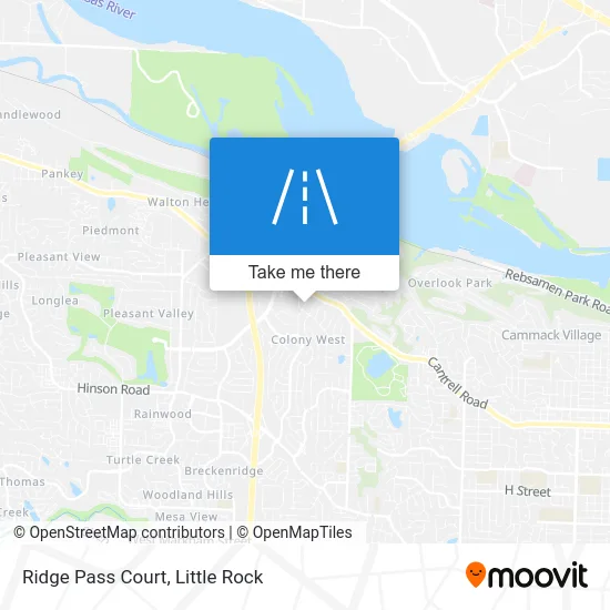 Ridge Pass Court map