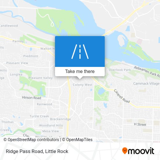 Mapa de Ridge Pass Road