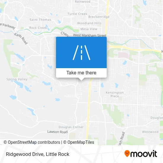 Ridgewood Drive map