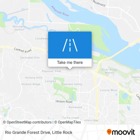 Rio Grande Forest Drive map