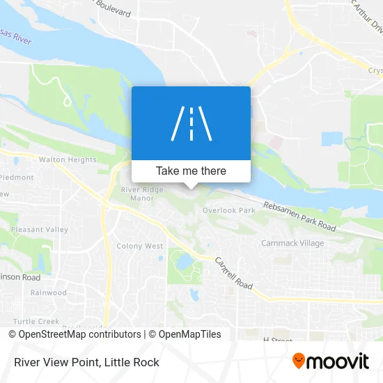 River View Point map