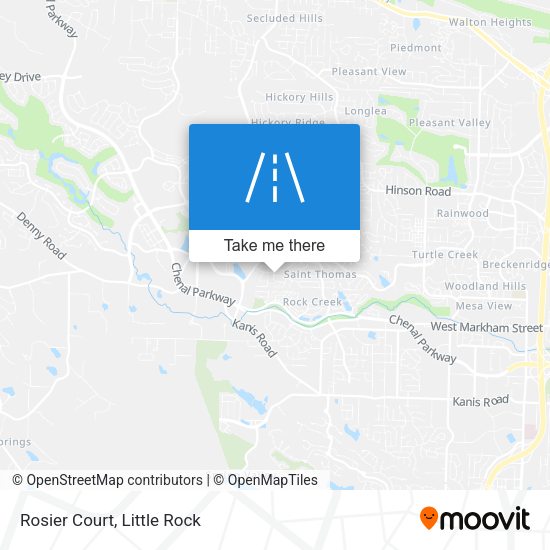 Mapa de Rosier Court