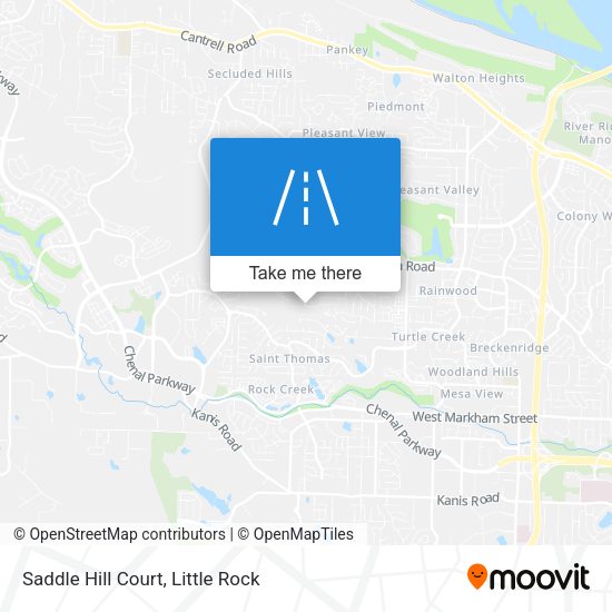 Mapa de Saddle Hill Court