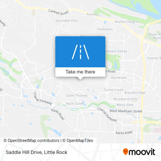 Saddle Hill Drive map