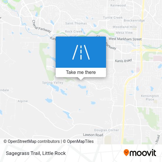 Mapa de Sagegrass Trail