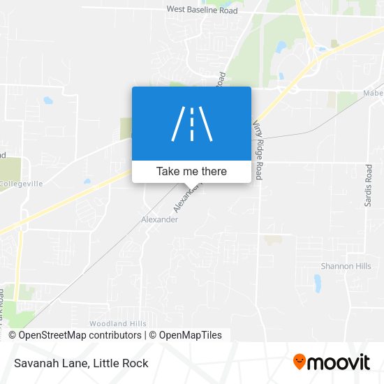 Mapa de Savanah Lane