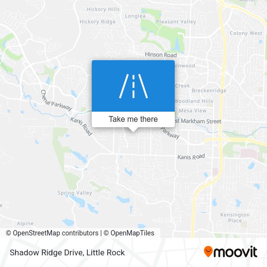 Shadow Ridge Drive map