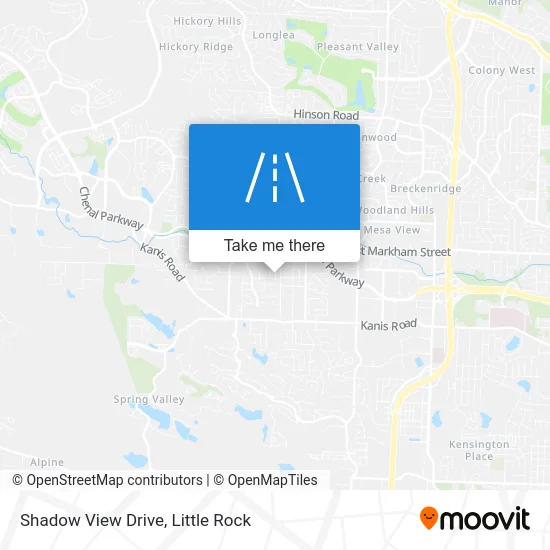 Shadow View Drive map