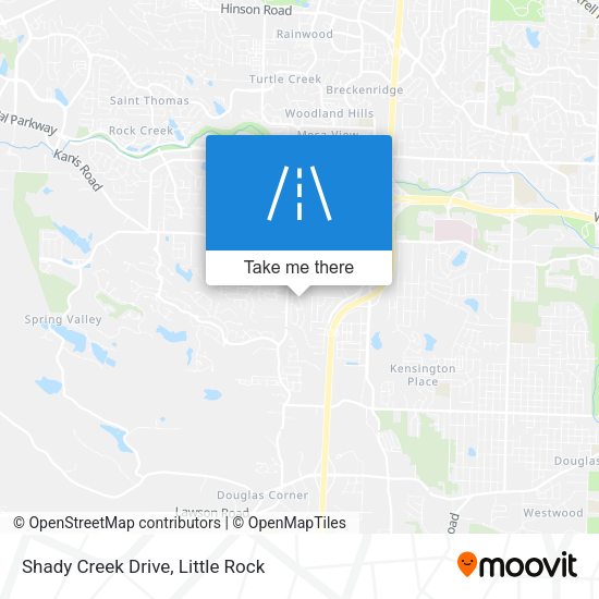 Shady Creek Drive map
