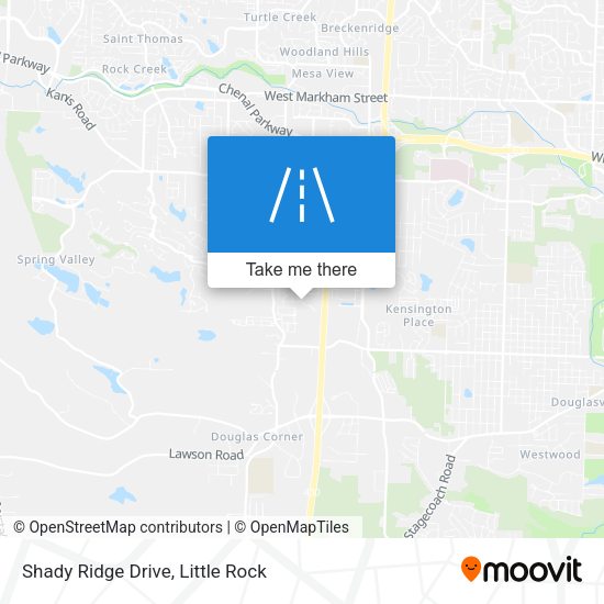 Shady Ridge Drive map