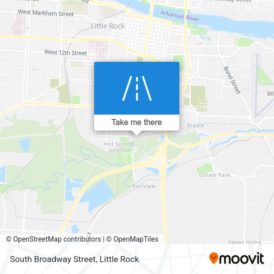 South Broadway Street map