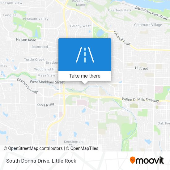 South Donna Drive map