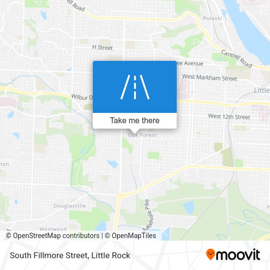 South Fillmore Street map