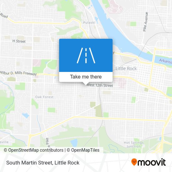 South Martin Street map
