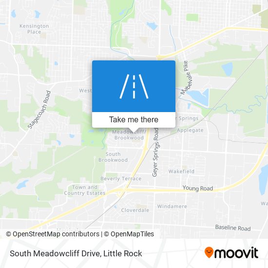 Mapa de South Meadowcliff Drive