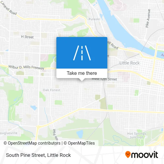 Mapa de South Pine Street