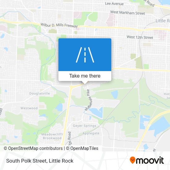Mapa de South Polk Street