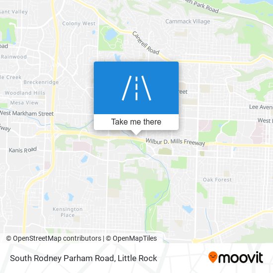Mapa de South Rodney Parham Road