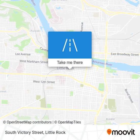 South Victory Street map