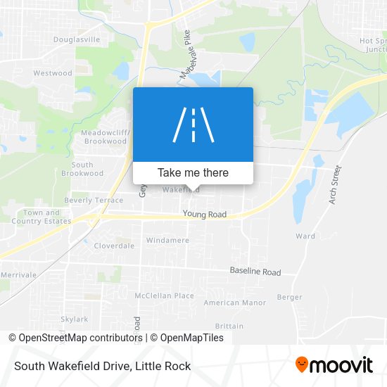 South Wakefield Drive map