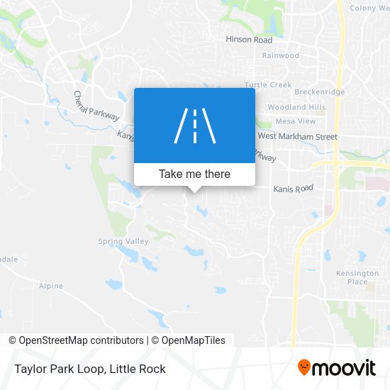 Taylor Park Loop map