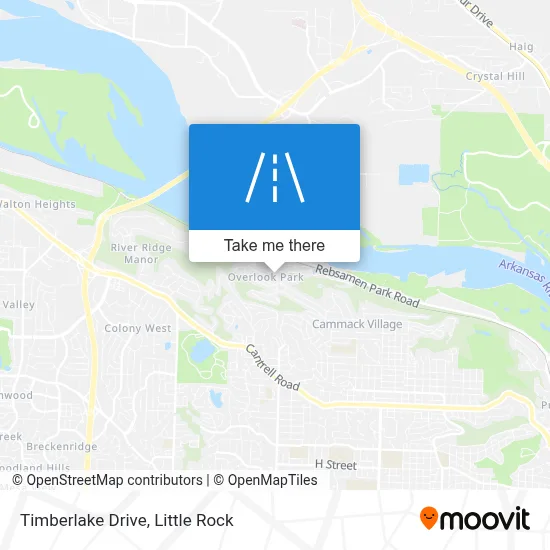 Timberlake Drive map