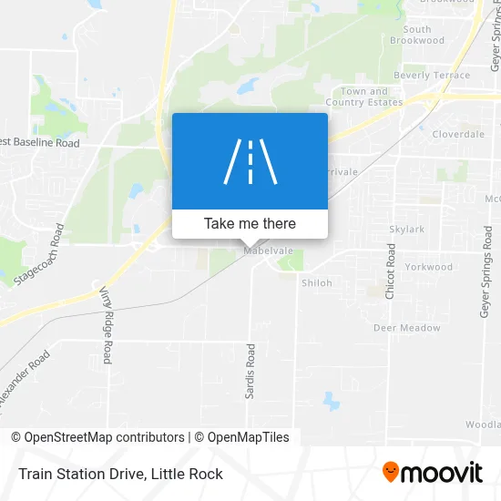 Train Station Drive map