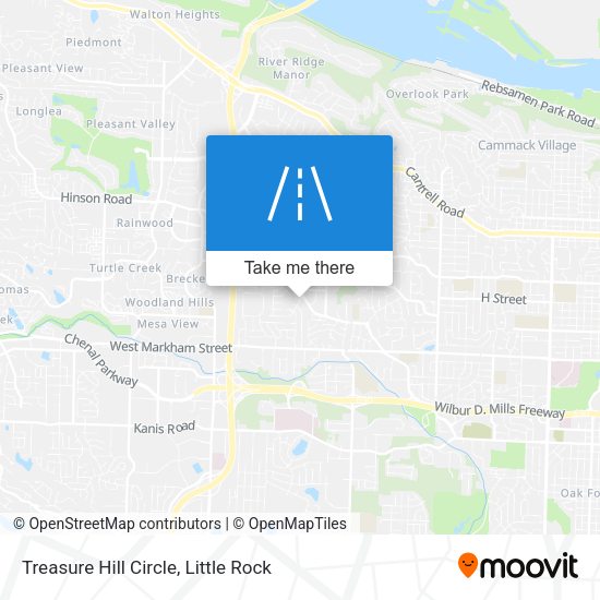 Treasure Hill Circle map