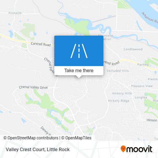 Valley Crest Court map