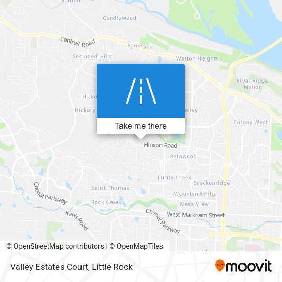 Valley Estates Court map