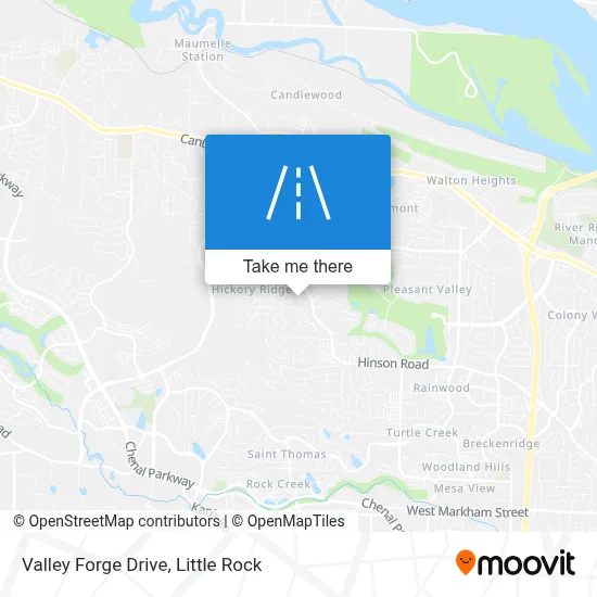 Valley Forge Drive map