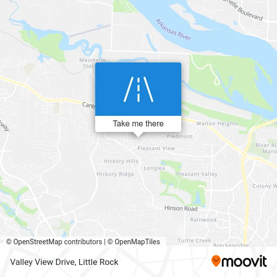 Valley View Drive map