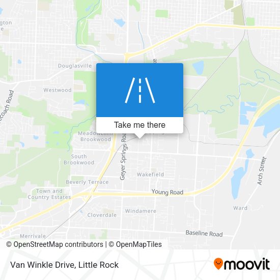 Van Winkle Drive map
