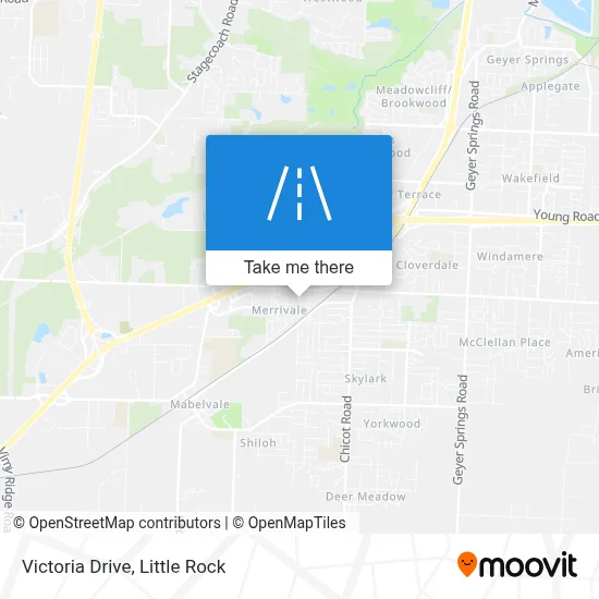 Victoria Drive map