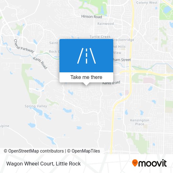 Wagon Wheel Court map