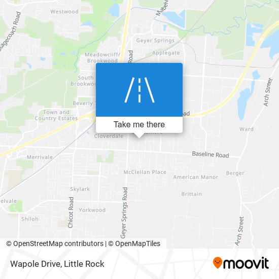 Wapole Drive map