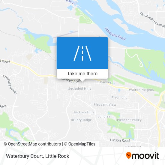 Waterbury Court map