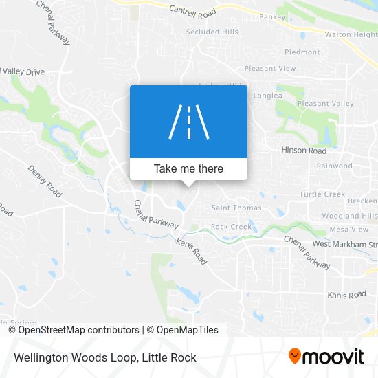 Wellington Woods Loop map