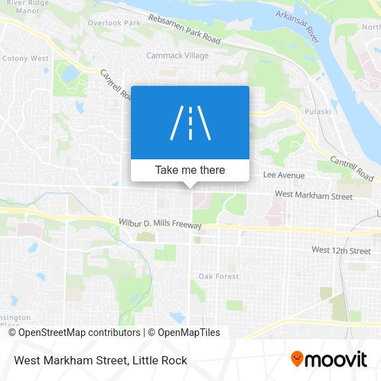 West Markham Street map