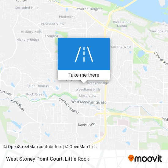 West Stoney Point Court map