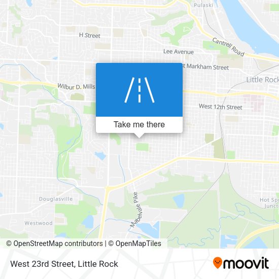 West 23rd Street map