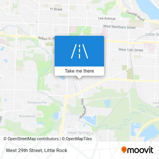 West 29th Street map