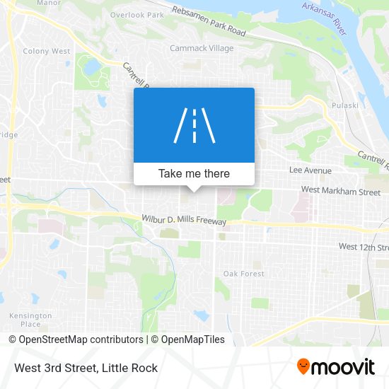 Mapa de West 3rd Street