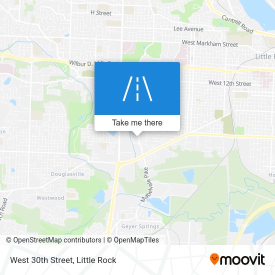 Mapa de West 30th Street