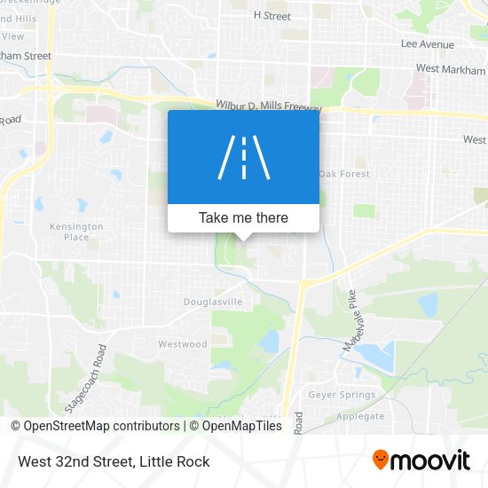 West 32nd Street map